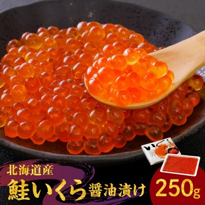 北海道産余市産 朝獲れ秋鮭 いくら醤油漬け  250g_Y006-0009