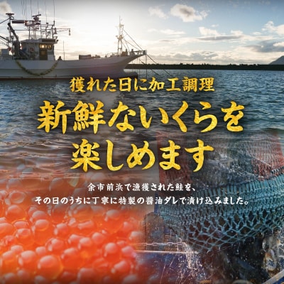 北海道産余市産 朝獲れ秋鮭 いくら醤油漬け  250g_Y006-0009
