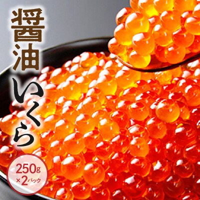 醤油いくら 250g×2パック いくら醤油漬け ギフト 北海道産_Y005-0004