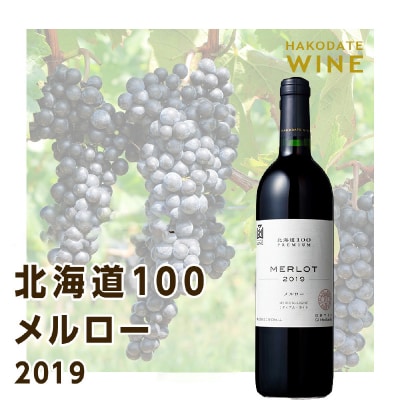 北海道100 PREMIUM メルロー 2019 750ml 赤ワイン_Y020-0407