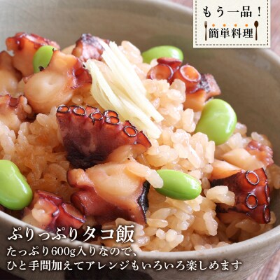 北海道産 やわらか煮たこ足(約600g)2本セット<菊地水産>_Y020-0429