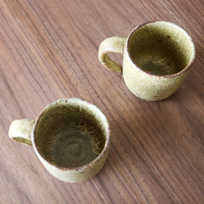 ヒビ粉引マグカップ(大)作家:馬渡 新平_Y020-0446