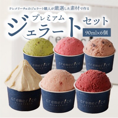 プレミアムジェラートセット 90ml×6個 北海道ギフト_Y032-0005