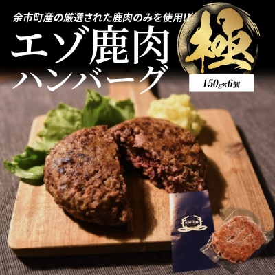 ついに新登場!エゾ鹿肉ハンバーグ【極】6個_Y056-0003