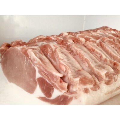 【北島麦豚】ロースブロック丸ごと 2kg_Y049-0042