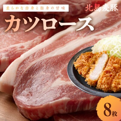 【余市ワインポーク】カツロース 8枚 贈答箱入り_Y049-0050