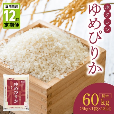 (精米5Kg)ホクレンゆめぴりか【定期便12回】_Y010-0609