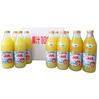 余市産りんごジュース味くらべ1000ml×12本セット_Y018-0066