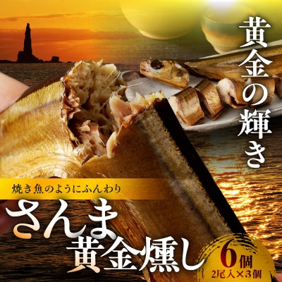 さんま黄金燻し【2尾入×3個】 さんまの燻製_Y003-0013