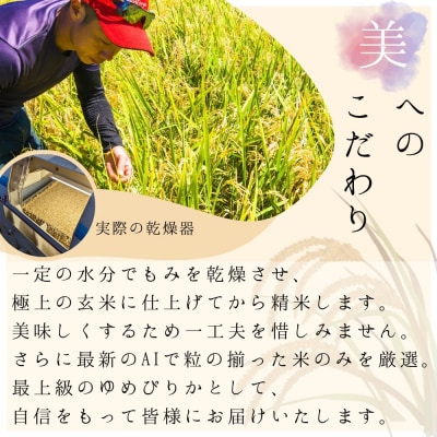 令和6年産 木露ファーム 余市産ゆめぴりか 精米・玄米(各3kg×2袋)_Y067-0213