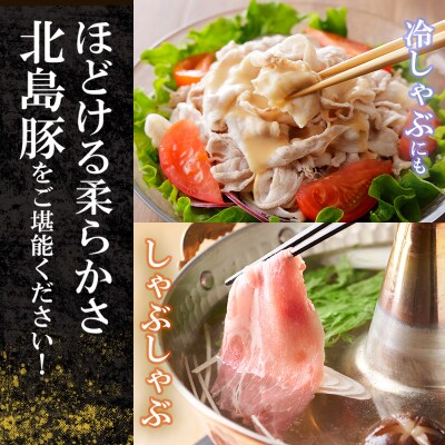 【定期便全12回】北島ワインポークしゃぶしゃぶ人気部位食べ比べセット計18kg_Y067-0036
