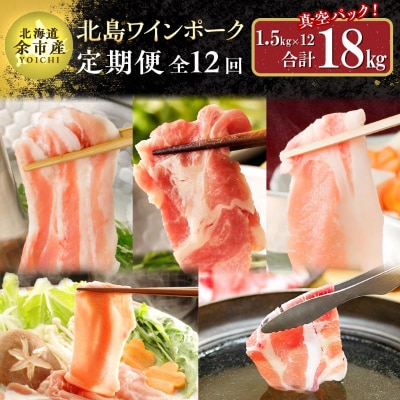 【定期便全12回】北島ワインポークしゃぶしゃぶ全部位食べ比べセット 全計18kg_Y067-0038
