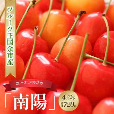 2026年発送【先行受付】南陽【2L～3Lバラ】180g×4【ニトリ観光果樹園】_Y074-0144