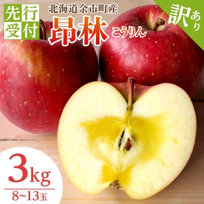 【2025年10月中旬以降発送】訳あり りんご(昂林)3kg_Y010-0352
