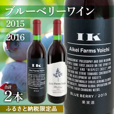 ブルーベリーワイン 2015・2016飲み比べ <アイケイファーム余市>_Y020-0672
