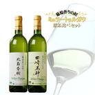 余市 葡萄作りの匠「北島秀樹」&「田崎正伸」ミュラートゥルガウ飲み比べセット_Y034-0091
