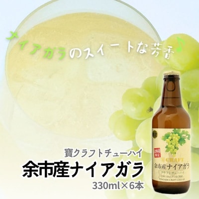【北海道限定】クラフトチューハイ「余市の林檎」&「余市産ナイアガラ」12本セット_Y034-0097