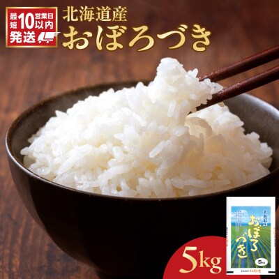 【10営業日以内発送】北海道産 おぼろづき 5kg 精米 お米 令和7年産 即納_Y138-0025