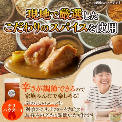 【ナン付き!】パリパリチキンのスープカレー2食セット_Y130-0016