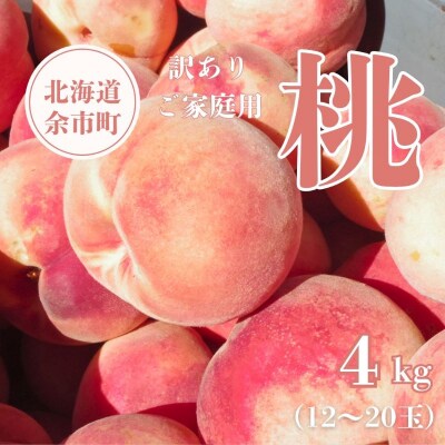 【先行受付2025年8月下旬より発送】訳アリ桃「あかつき」4kg(12～20玉)_Y103-0023