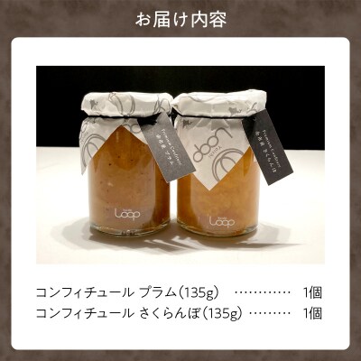 「パティシエがつくるコンフィチュール」2種セット(プラム・さくらんぼ)_Y055-0050