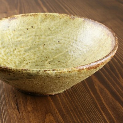 ヒビ粉引ボウル　作家:馬渡 新平_Y020-0445