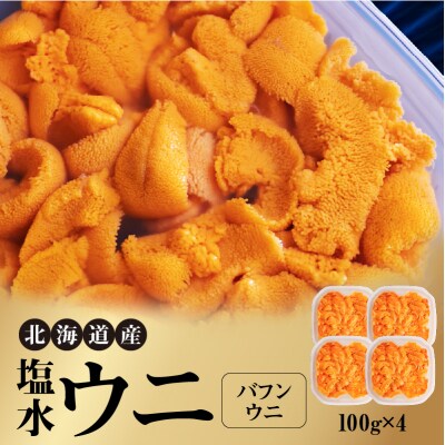 【先行受付】北海道産 塩水ウニ(バフン)400g_Y038-0147