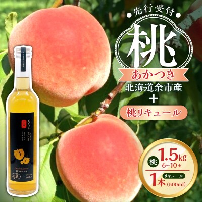 【2026年産 先行受付】<北海道余市産>桃&桃リキュールのセット_Y103-0062