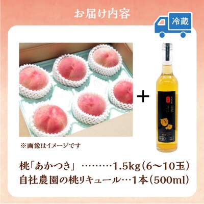 【2026年産 先行受付】<北海道余市産>桃&桃リキュールのセット_Y103-0062