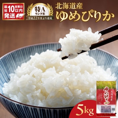 【10営業日以内発送】北海道産 ゆめぴりか 5kg 精米 お米 令和7年産 即納_Y138-0021