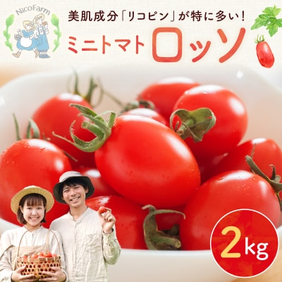 先行受付 NicoFarm Nicoロッソ(ミニトマト)2Kg_Y124-0015