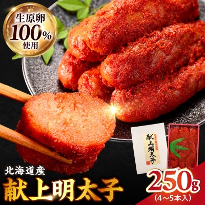 北海道産 献上明太子 250g 生原卵100%_Y143-0010