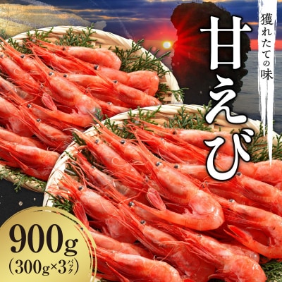 【獲れたての味!】甘エビ300g×3パックセット_Y022-0024