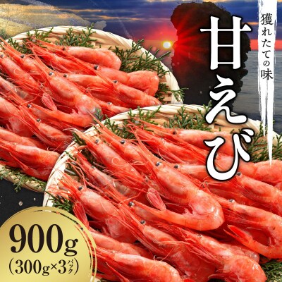 【獲れたての味!】甘エビ300g×3_Y022-0024