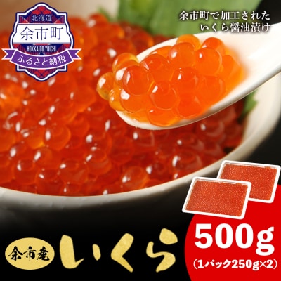 余市産いくら500g 北海道産 冷凍 鮭いくら_Y020-0705
