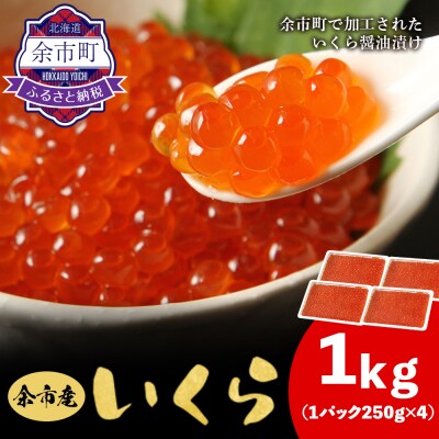 余市産いくら500g×2箱 北海道産 冷凍 鮭いくら_Y020-0706