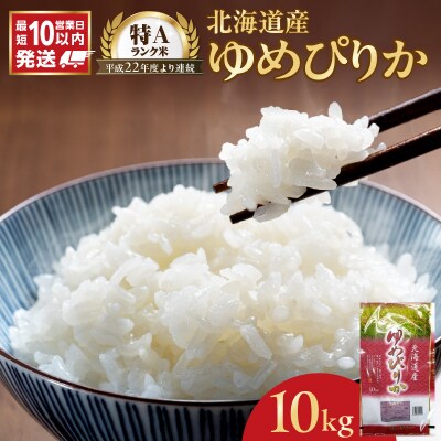 【10営業日以内発送】北海道産 ゆめぴりか 10kg 精米 お米 令和7年 即納_Y138-0039