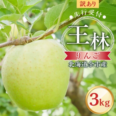 【先行受付:2025年10月下旬より発送】訳アリ りんご(王林)3kg_Y103-0042