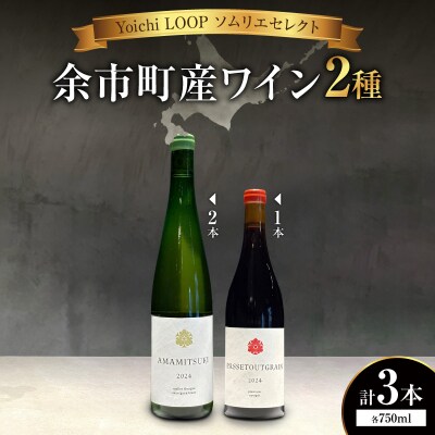 Yoichi LOOP ソムリエセレクト 余市町産ワイン【赤/白】 3本セット_Y055-0079