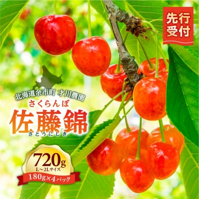 【先行受付:6月下旬以降発送】北海道余市産 佐藤錦 720g L～2Lサイズ_Y168-0001