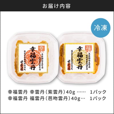 幸福雲丹80gセット(ムラサキ40g・バフン40g 北海道産)_Y038-0161