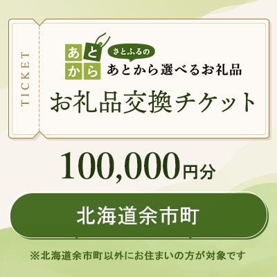 北海道余市町　お礼品交換チケット　100,000円分