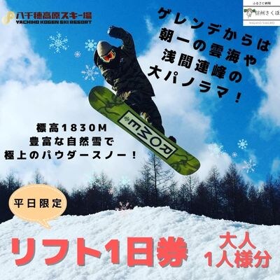 八千穂高原スキー場 リフト1日券(リフト券 撫でれ 1日券 八千穂 八千穂高原スキー場 リフト1日券(リフト券 撫でれ 1日券 八千穂