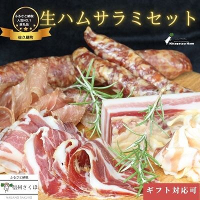 リピーター続出!信州　きたやつハムセット　生ハム・サラミセット〔KH5-2〕
