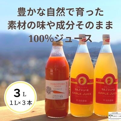 信州産　果汁100%りんごジュース&「食べる」まるごと人参ジュース〔SA-11〕