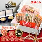 「豚肉を楽しむ」 安城ハム ソーセージ等 5種贅沢詰め合わせ!!DNセット　デンパークハム工房内製造