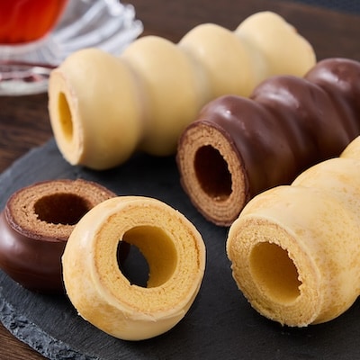 ユーハイム バウムクーヘンキュートジャパン3本セット(ホワイトチョコ&チョコレート&瀬戸内塩レモン)