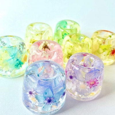 ハーバリウムペン立て2個セット(カラーおまかせ)箱入り