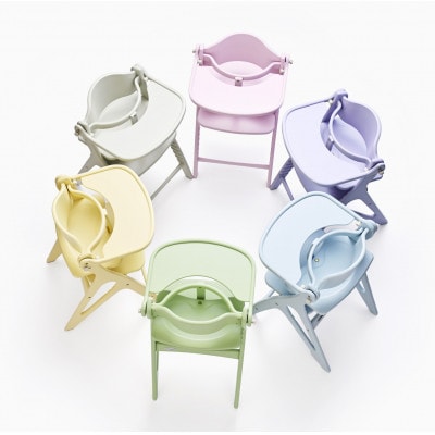 yamatoyaベビーチェア　アッフルソルベチェア　ピーチ　セーフティチェアベルト付き