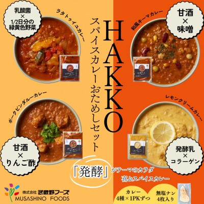 管理栄養士がおすすめするスパイスカレー　おためしセット　4食セット